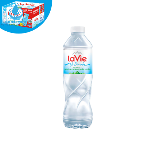 Nước LaVie 500ml vị dịu nhẹ (24 chai/thùng)