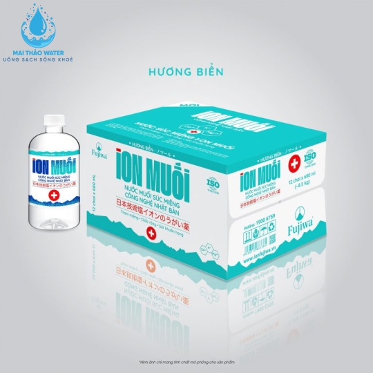 Nước súc miệng ion Muối Hương Biển 680ml Thùng 12 chai