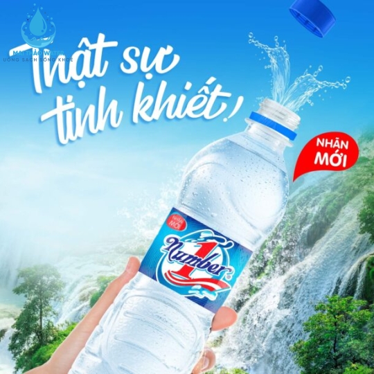 Nước suối Number 1 Chai 500ml giá rẻ (Thùng 24 Chai)