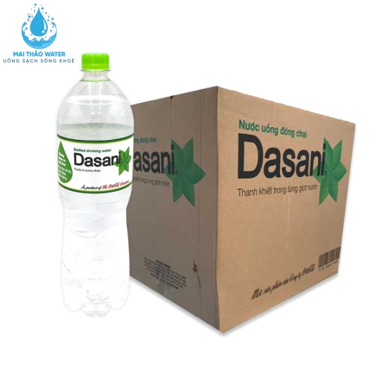 Nước suối Dasani chai lớn 1.5L (12 chai)