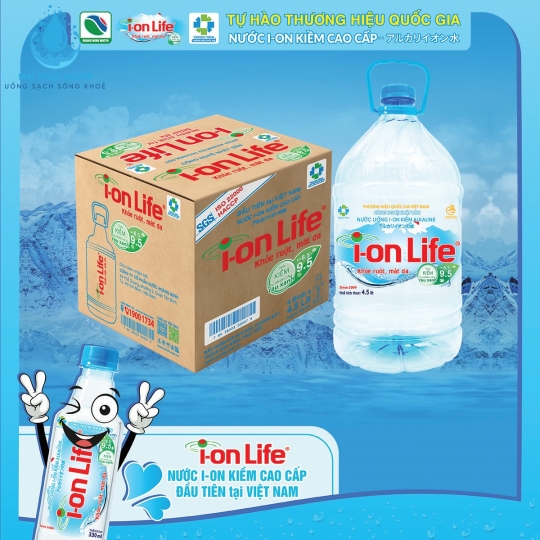 Nước bình Ion Life 19L Có Vòi