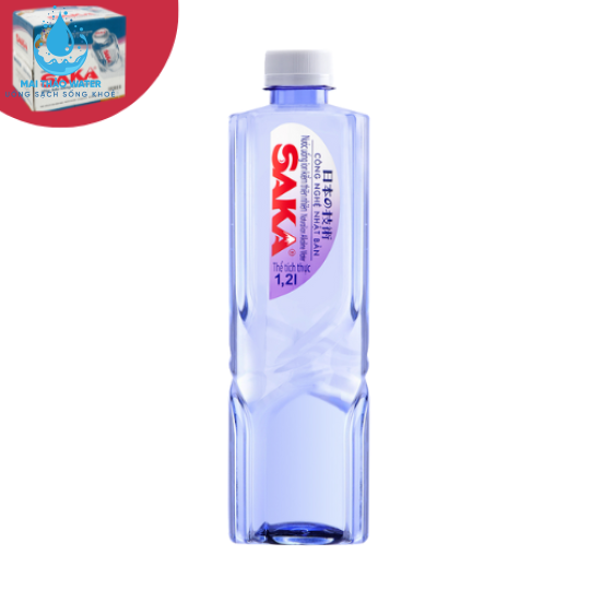 Nước uống Saka chai lớn 1.2L (thùng 12 chai)