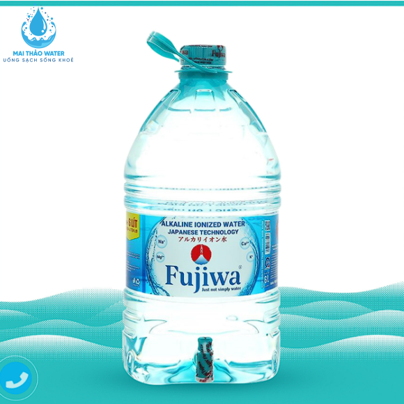 Nước uống ion kiềm Fujiwa 6L Thùng 2 Bình (Có vòi)