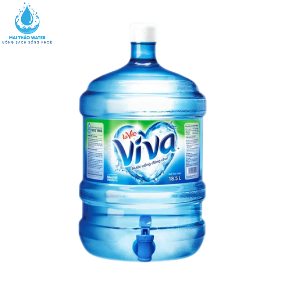 Nước bình tinh khiết LaVie Viva 18,5L Có Vòi